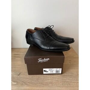Florsheim Ragusa Cap Oxford Dress Shoes Black Leather Mens Size 12 D